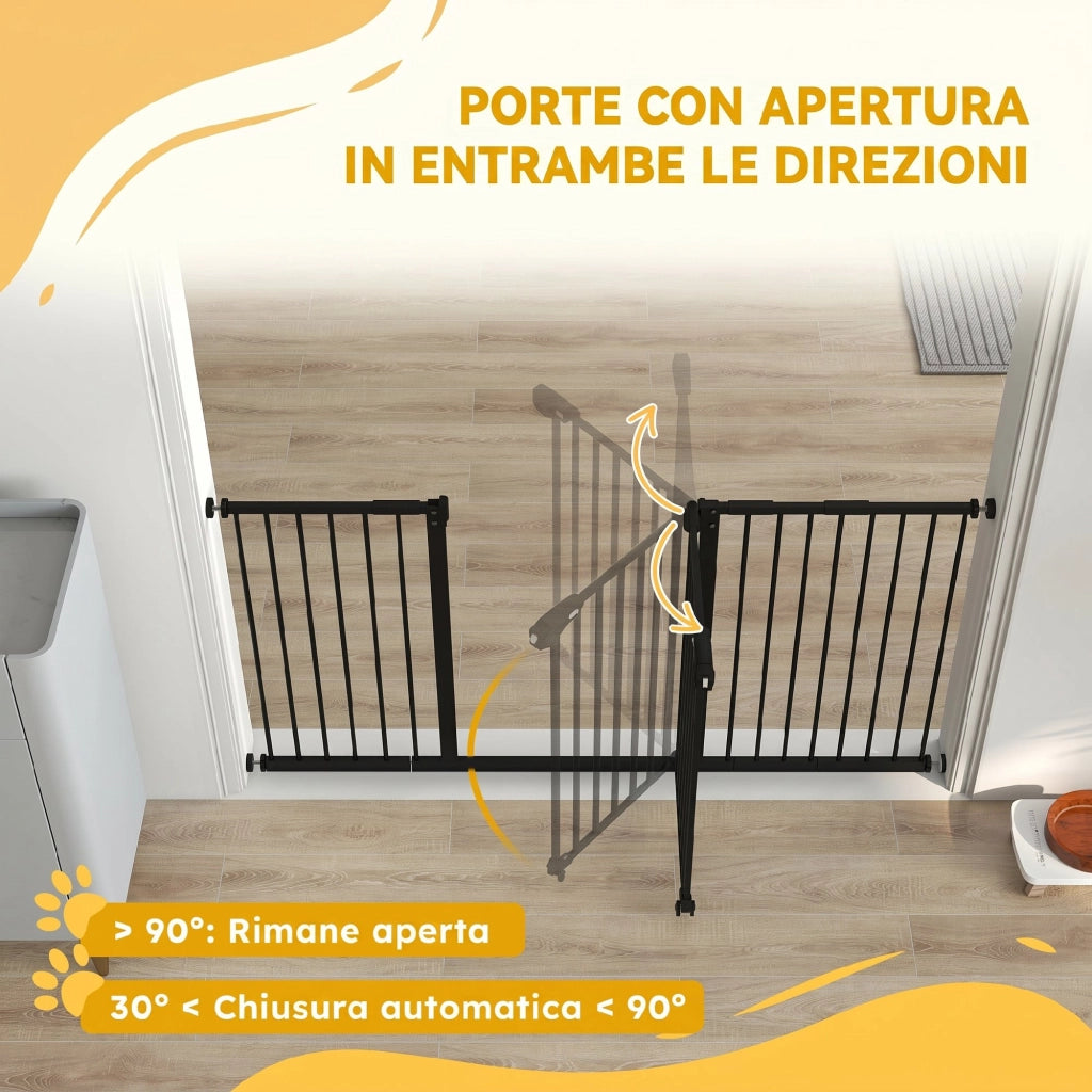 Cancellino per Cani ¨C zephmum ¨C Nero, Regolabile fino a 147.5 cm