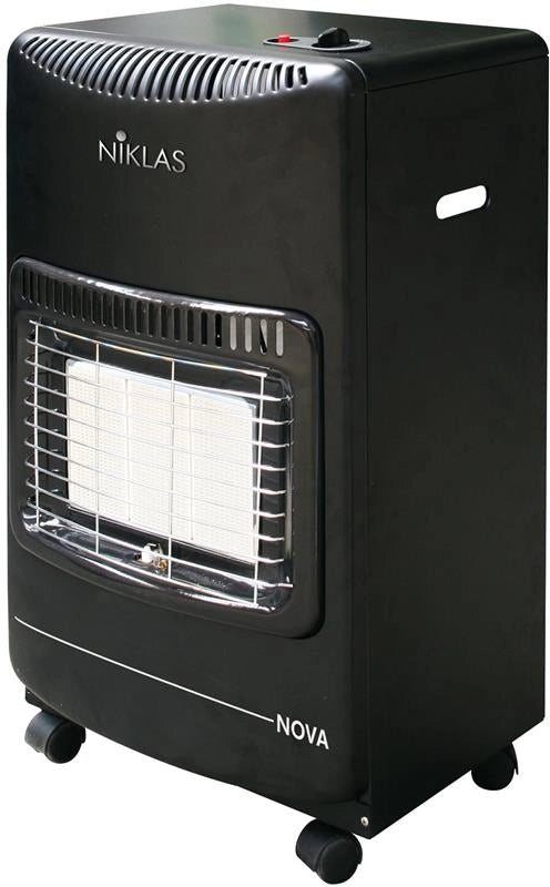 NIKLAS STUFA A GAS INFRAROSSI NOVA 3 ELEMENTI 4200W VALVOLA DI SICUREZZA 42X38X73 CM