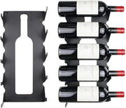 Wijnrek per Parete - Assemblaggio Wijnrek per Parete - Wijnrek per Parete in Metallo - Nero