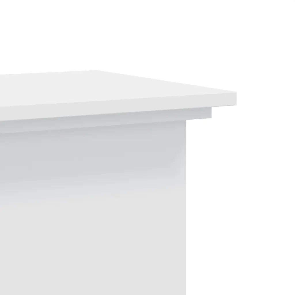 Supporto per Piante Bianco 33x33x80 cm in Legno Multistrato 852969