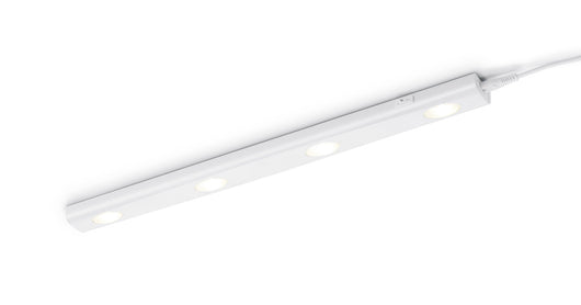 Barra 4 Punti da Interno a LED in Plastica Bianco