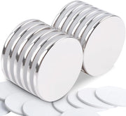 Magnetodi neodymium - extra forti adesivi - 12 pezzi - rotondi