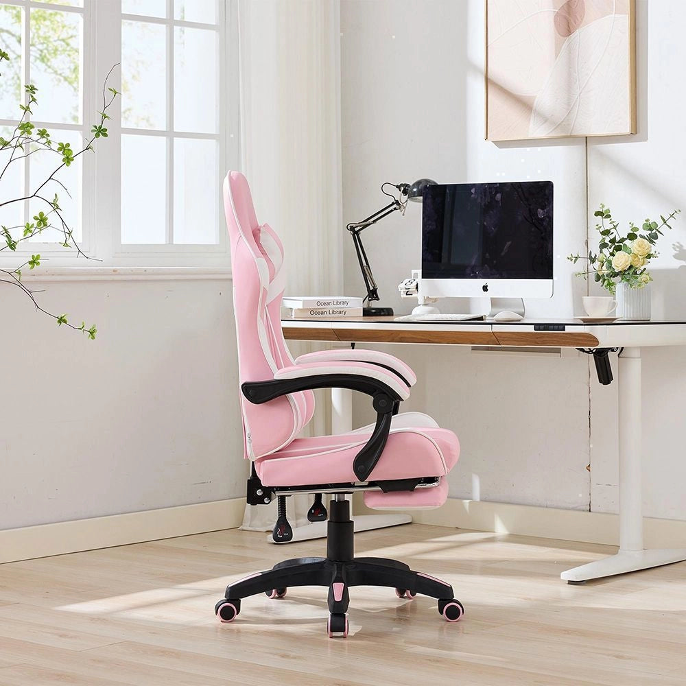 Sedia gaming ergonomica in pelle - Xylo - 360¡ã regolabile con poggiapiedi