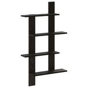 Scaffale da parete Rovere Nero 61 x 13,5 x 105 cm 8020330