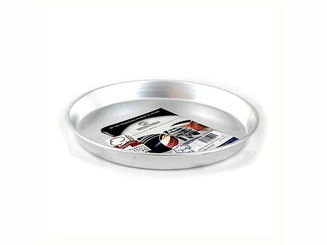 Pentole Agnelli Linea Pasticceria e Pizza Tortiera Conica in Alluminio con Orlo H 3cm Argento 22cm