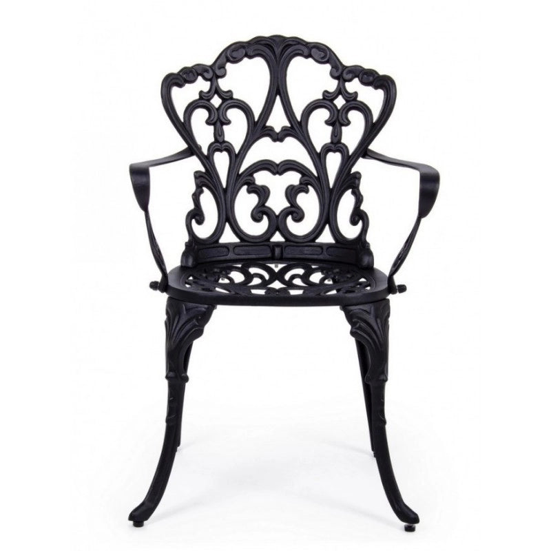 Sedia alluminio antracite esterno Victoria cm 57.5x  58 x  87.5h