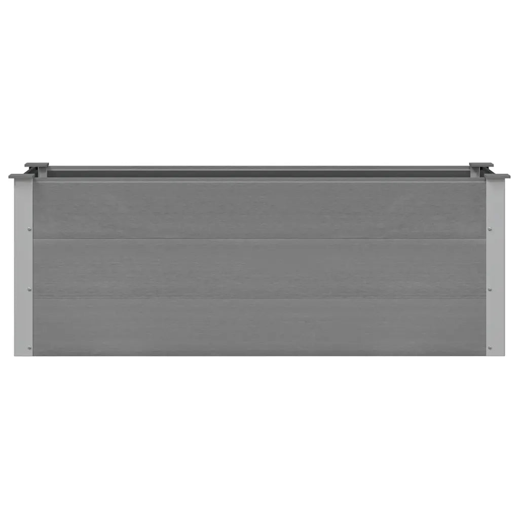Letto Rialzato da Giardino in WPC 150x50x54 cm Grigio cod mxl 53909
