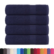 Asciugamani da doccia FROGN 4 pezzi Blu navy 70x140 cm 360 g/m² 136786