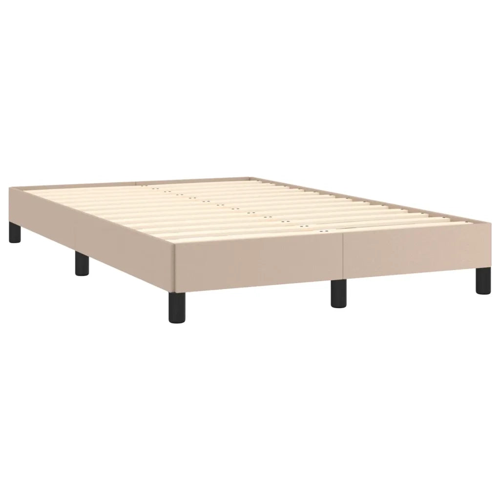 vidaXL Giroletto senza Materasso Cappuccino 120x190 cm in Similpelle