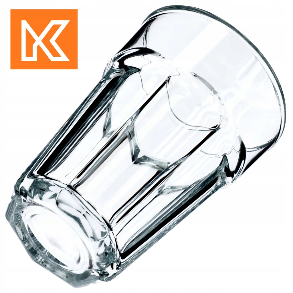 Bicchiere KADAX per bevande, succhi, acqua, bicchiere letterario, alto, 370 ml