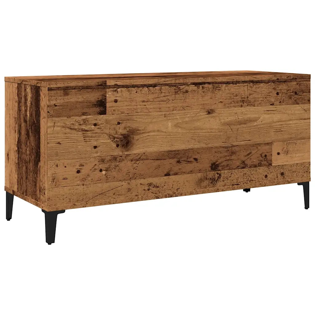 vidaXL Mobile Porta Dischi Legno Antico 100x38x48 cm Legno Multistrato