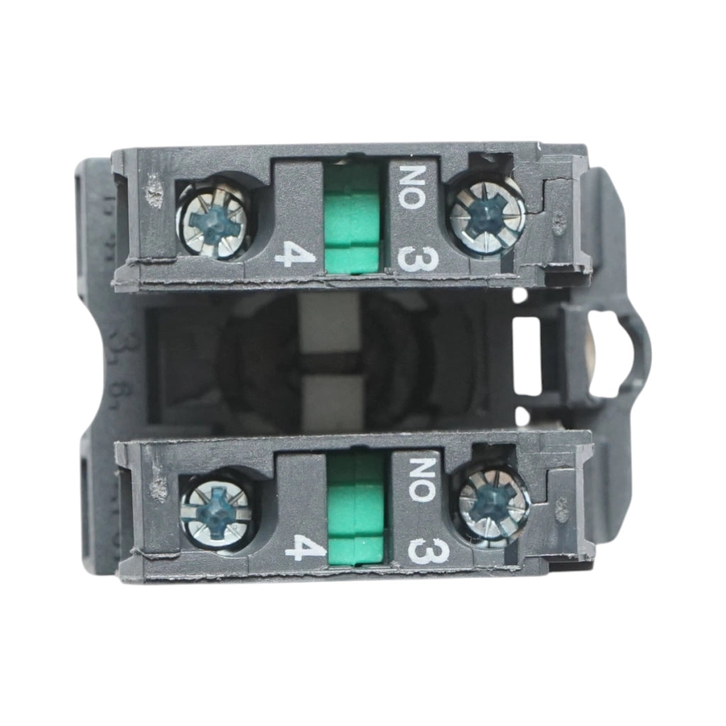 Selettore a 2 posizioni con ritorno, nero, 1NO+1NC, 24V/10A, TB5 Breckner Germany