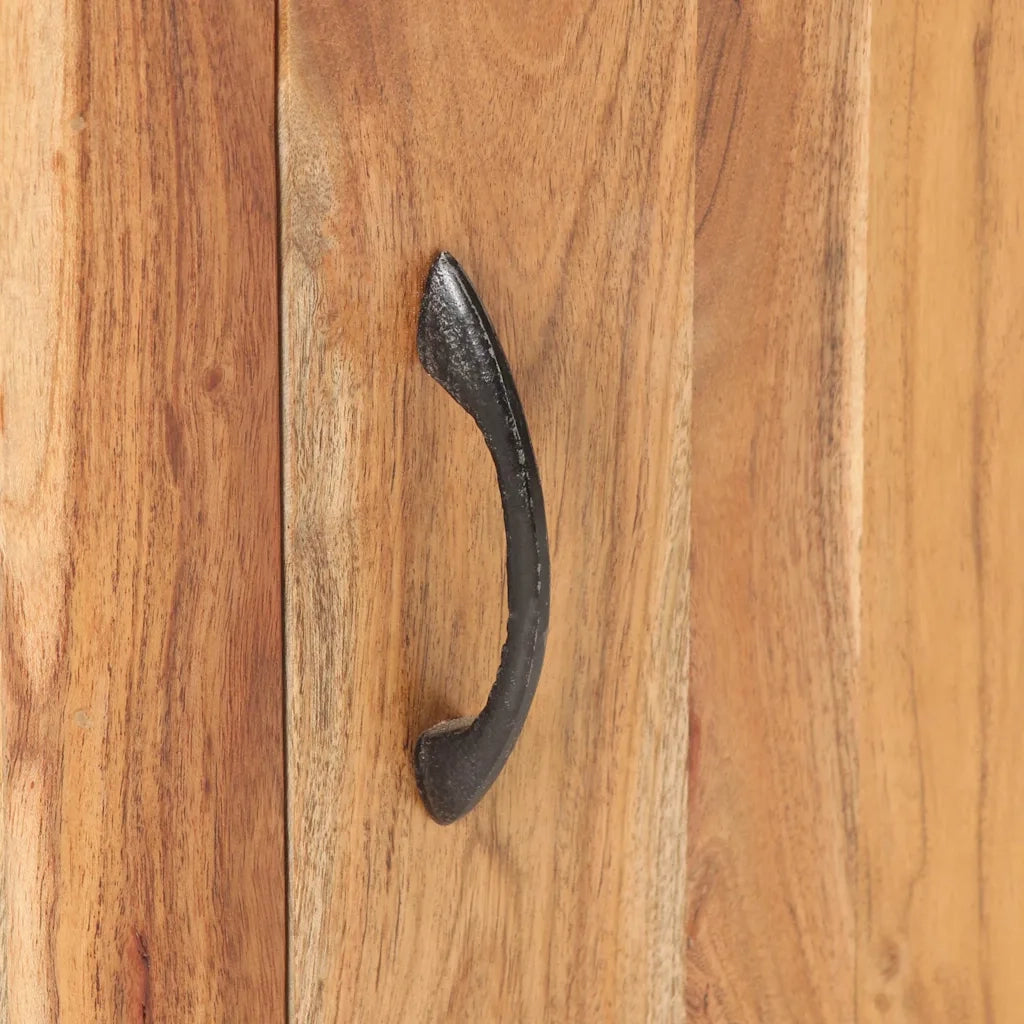 Comodino 40x30x50 cm in Legno Massello di Acacia cod mxl 30178