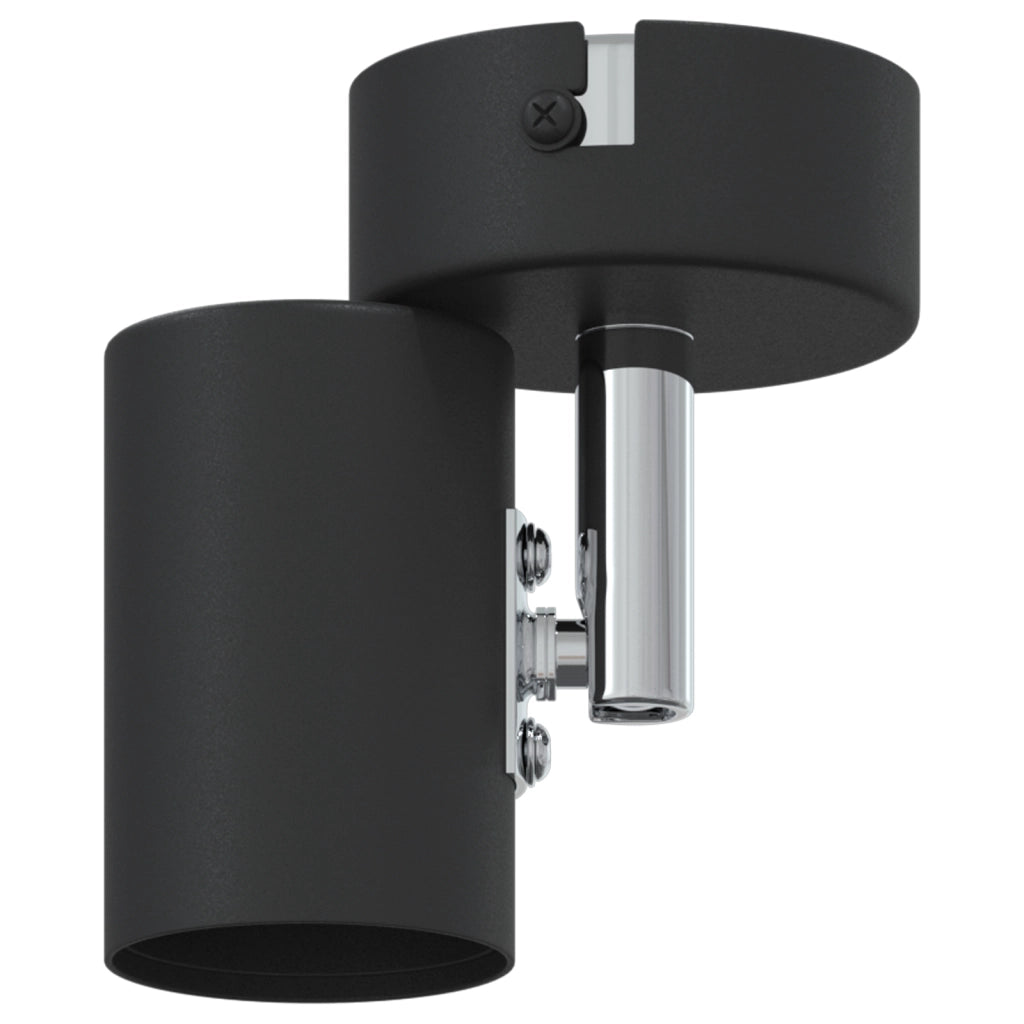 Faretti da soffitto neri 1 Via Regolabile E27