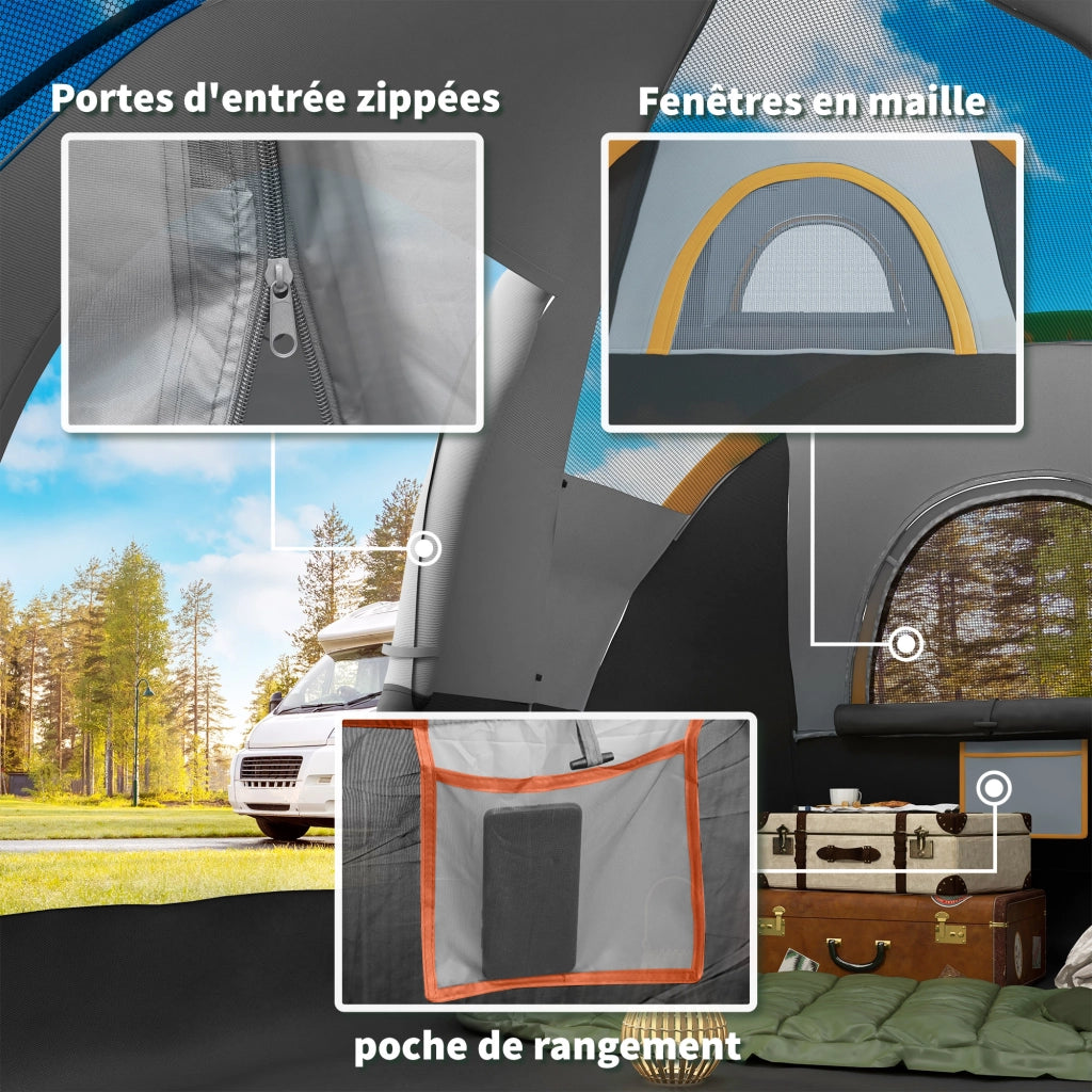 Tenda da campeggio familiare 5-6 persone ¨C zephmum ¨C grigio chiaro