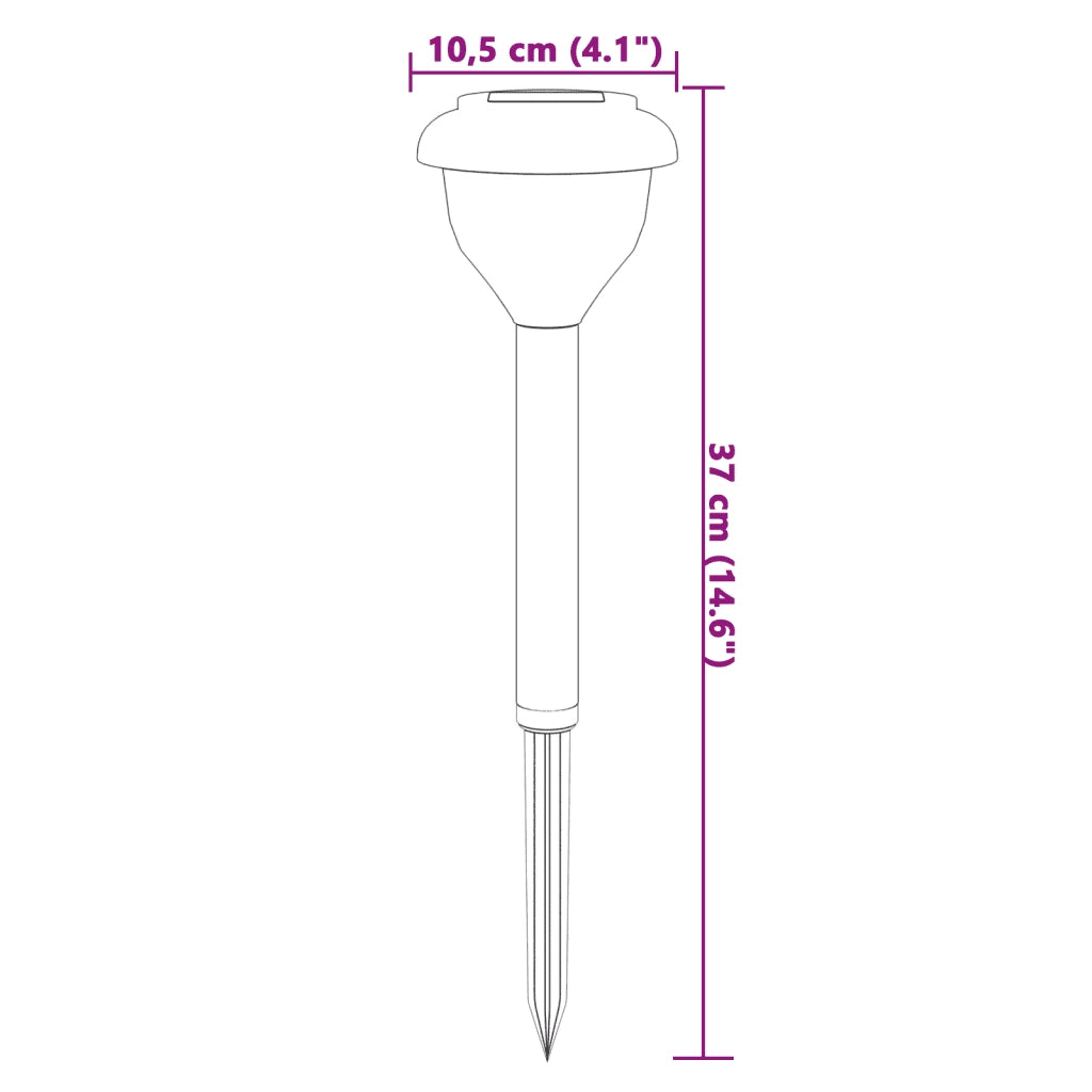 Luci Solari per Percorsi con Picchetti 4 pz Bianco Caldo ed RGB CFW9220167