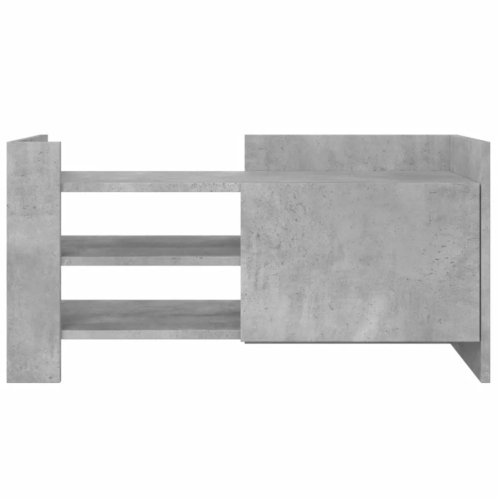 Mobile per TV Grigio Cemento 80x35x40 cm Legno Multistrato