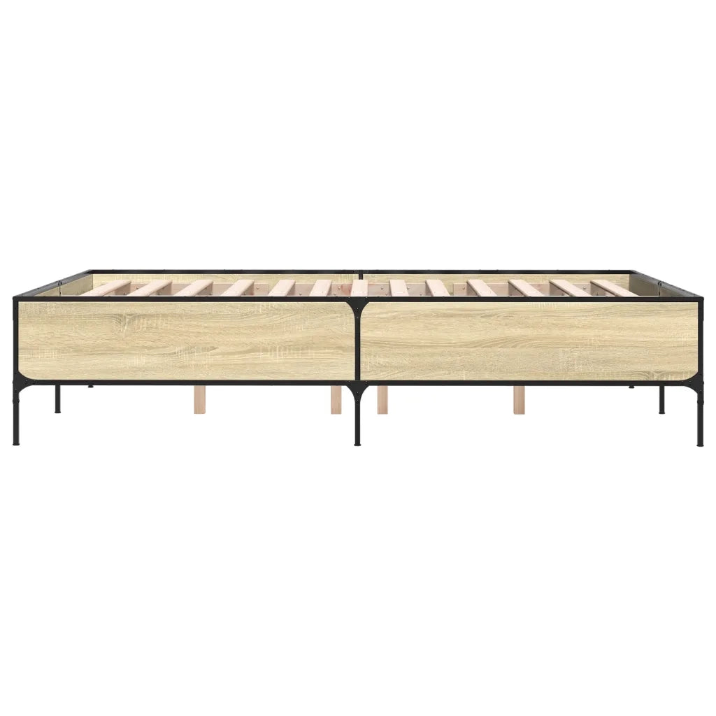 Giroletto Rovere Sonoma 160x200 cm in Legno Multistrato Metallo