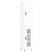 Credenza | Madia | Buffet da pranzo | Armadio da pranzo Bianca 34,5x34x180 cm in Legno Multistrato