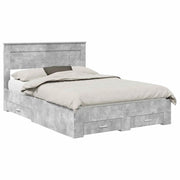 Letto matrimoniale | Letto per adulti | Struttura del letto con cassetto con testiera Legno multistrato