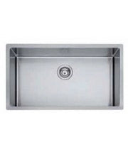 Lavello 1 vasca radius inox spazzolato 74 x 44 cm lnr74fsfr