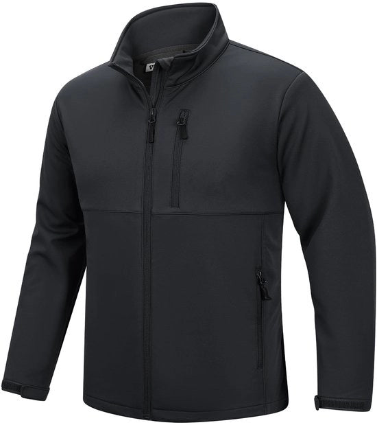 Giacca Softshell Uomo impermeabile - Respirante - Giacca da Camper - Impermeabile - Giacca Leggera da Sport - Cerniere Regolabili - Giacca da Camper