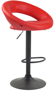 Sgabello Cucina Olinda In Similpelle rosso,nero