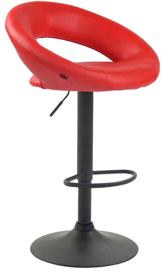 Sgabello Cucina Olinda In Similpelle rosso,nero