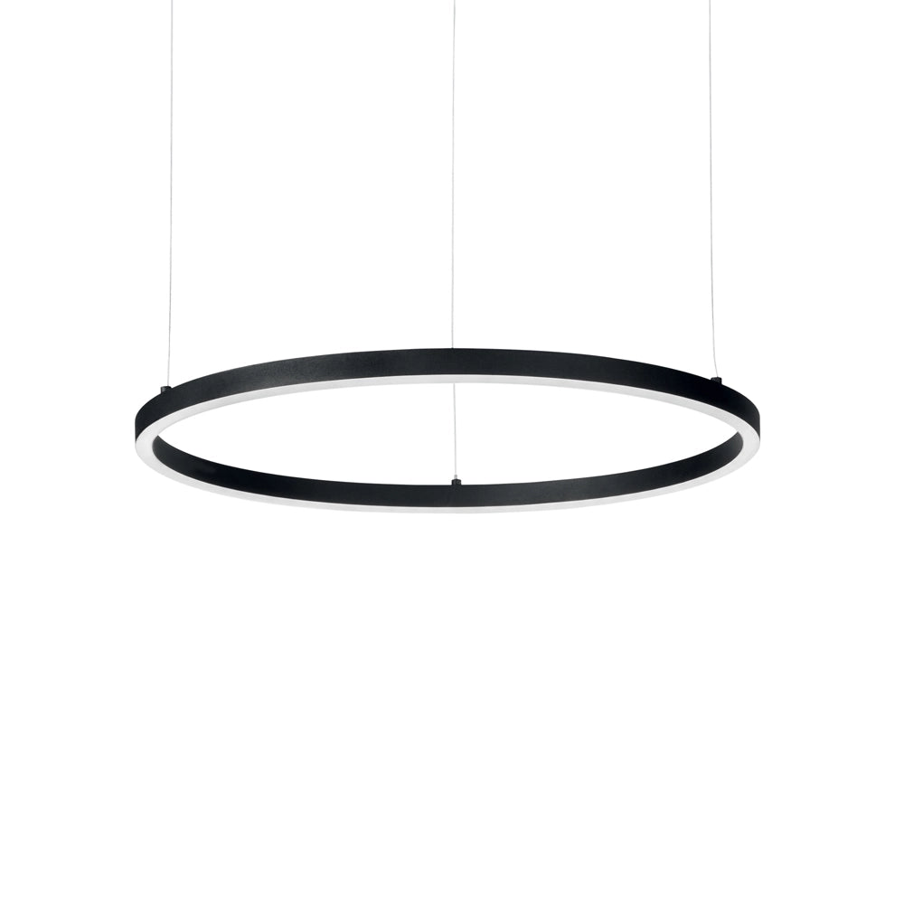 Sospensione Moderna Oracle Alluminio-Materie Plastiche Nero Led 38W 3000K