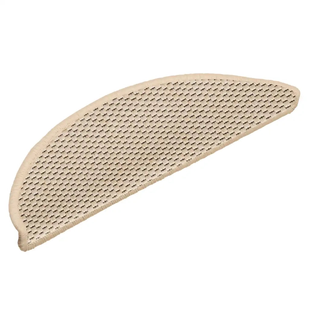Tappeti Autoadesivi Scale Aspetto Sisal 15 pz 56x20 cm Crema cod mxl 76691