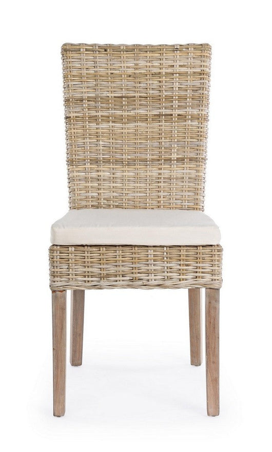 Sedia con Cuscini Tavira in Fibre Naturali