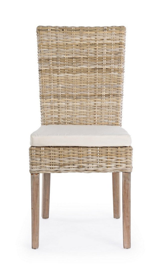 Sedia con Cuscini Tavira in Fibre Naturali