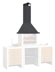 Cappa autoportante in metallo - Dimensioni: 70 x 50 x 145,5 cm
