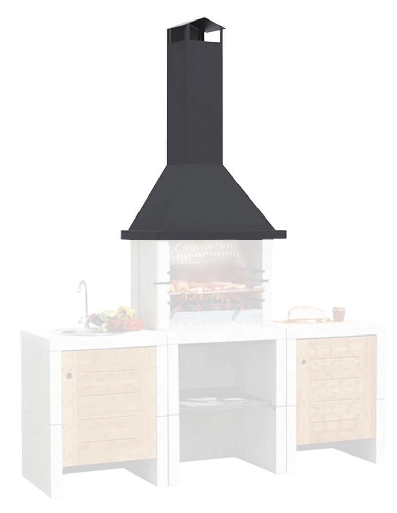 Cappa autoportante in metallo - Dimensioni: 70 x 50 x 145,5 cm