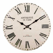 Orologio da parete in legno bianco d34x2h