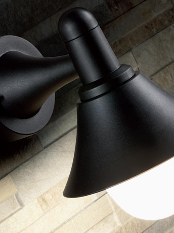 Applique Piccola in Basso da Esterno E27 in Termoplastico Sovil Nero