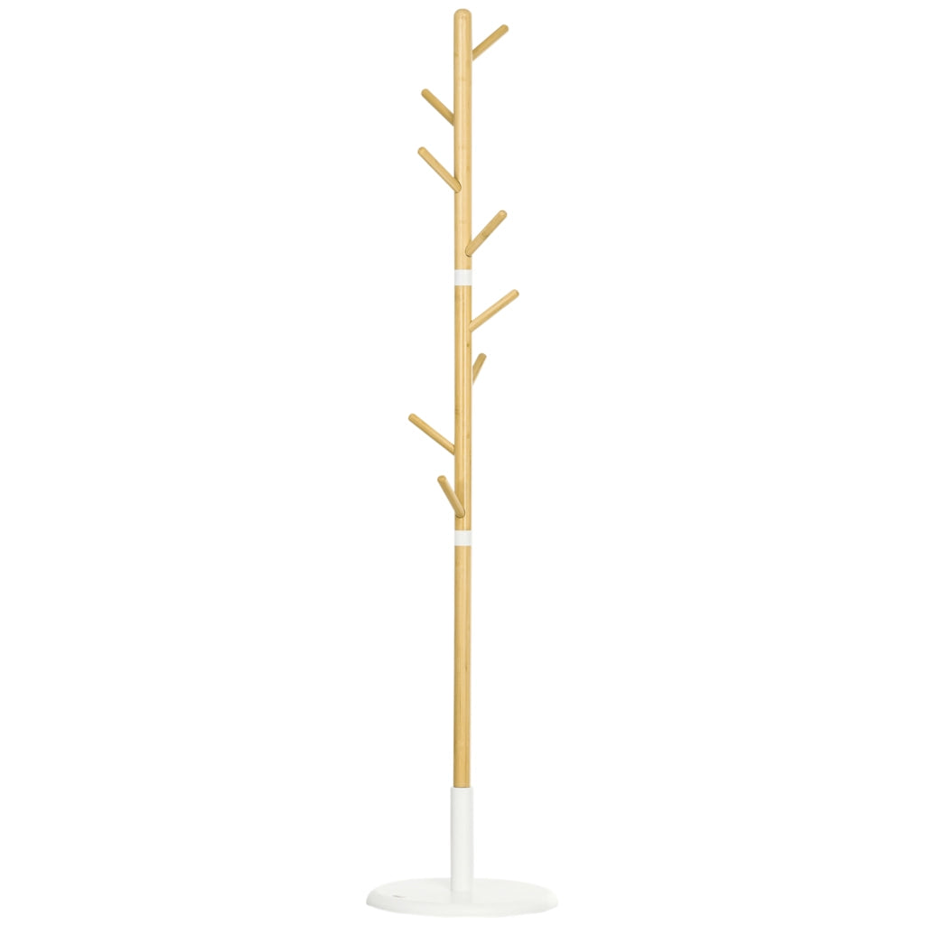Appendiabiti a piantana ¨C zephmum ¨C 8 ganci in legno