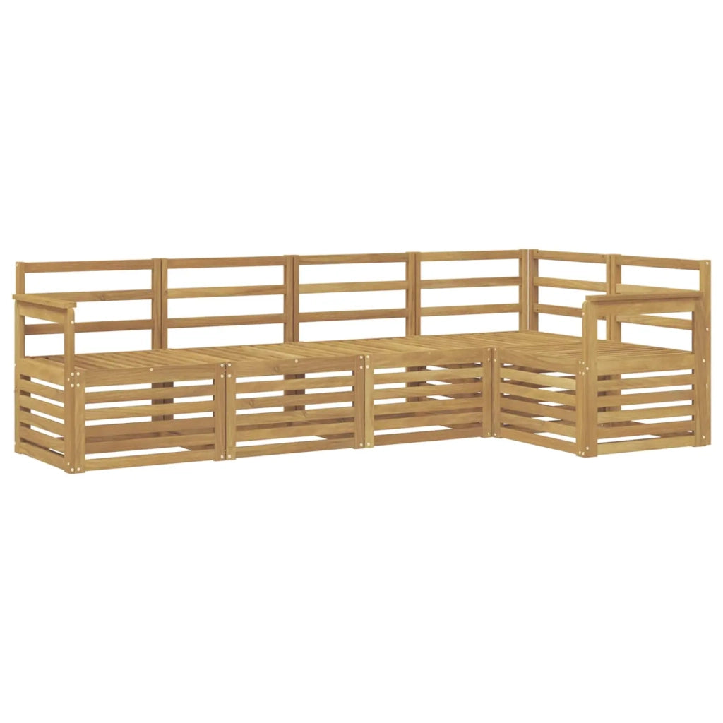 Set di divani da esterno 5 pcs Bianco 247 x 128,5 x 73 cm 3391819