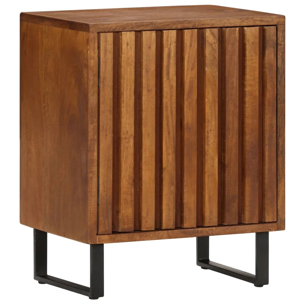 Comodino cassettiera mobile da camera da letto 40x30x50 cm legno massello di mango 1402120