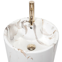 Lavabo Monolitico Blanka Marble