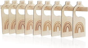 Set di separazioni per bambini in legno - Set di 9 misure da 50 a 98 - Divisori per abiti da bambino in legno - Separazioni per bambini in legno - Separatori per abiti da bambino - Misura 50x50, 50x60, 50x70, 50x80, 50x90, 50x98, 60x60, 60x70, 60x80 cm