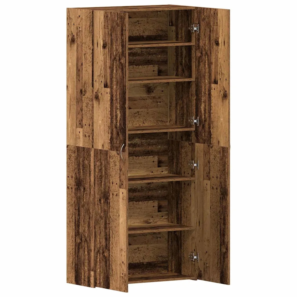 Mobile per scarpe-Scarpiera Marrone 80 x 35.5 x 180 cm Legno multistrato 314600