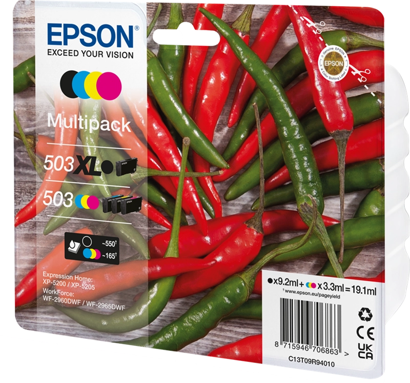 Epson C13T09R94010 cartuccia d'inchiostro 4 pz Originale Resa elevata (XL) Nero, Ciano, Magenta, Giallo