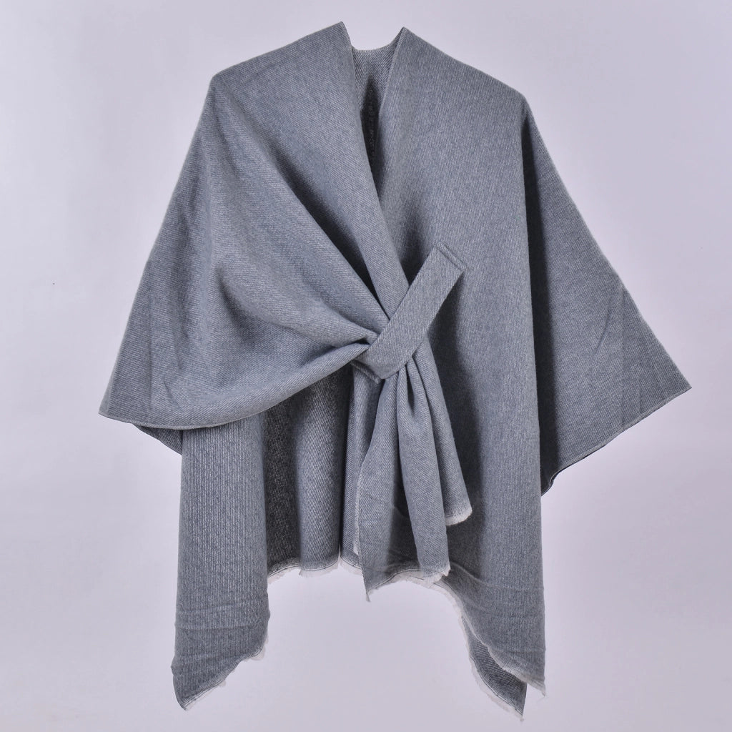 Nuova sciarpa calda, scialle, cardigan classico a quadri con nodo sul davanti, coperta calda