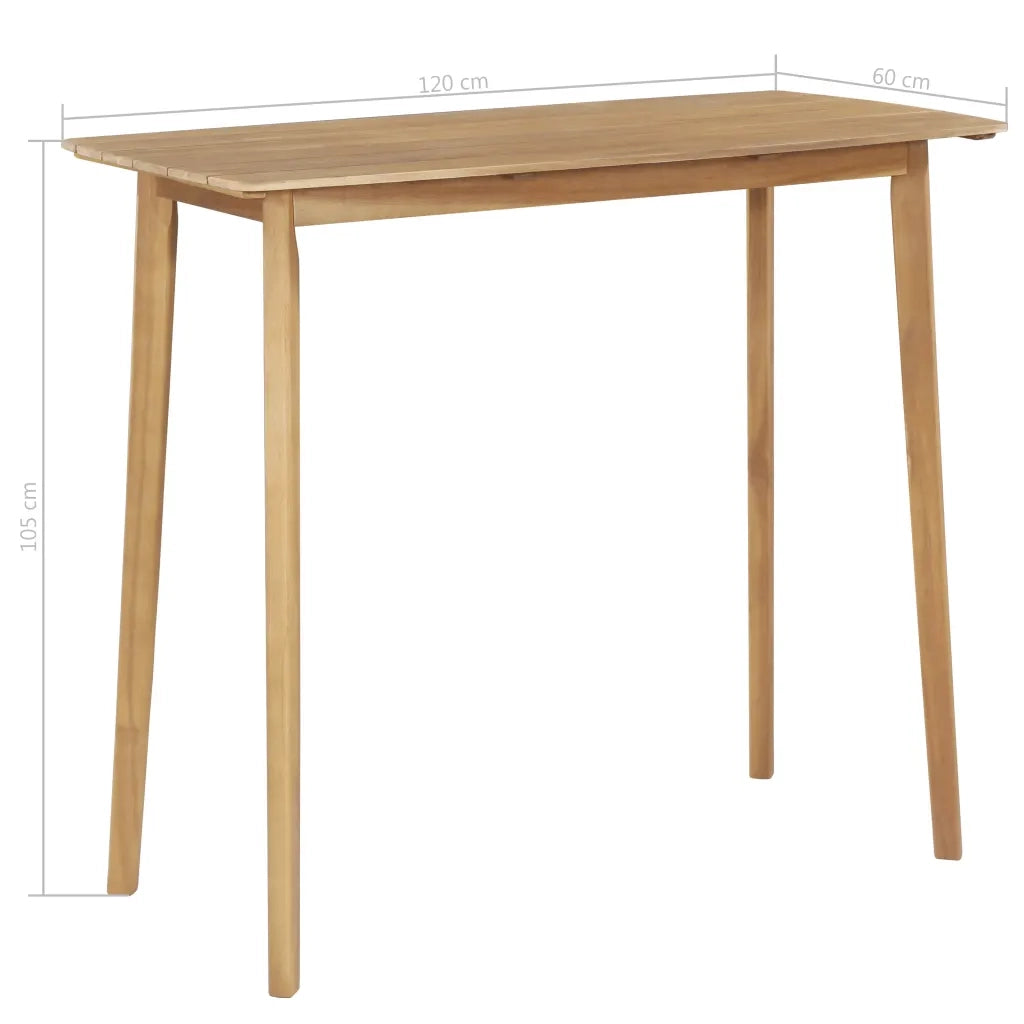 Set da Pranzo da Giardino 5 pz in Legno Massello di Acacia 44222