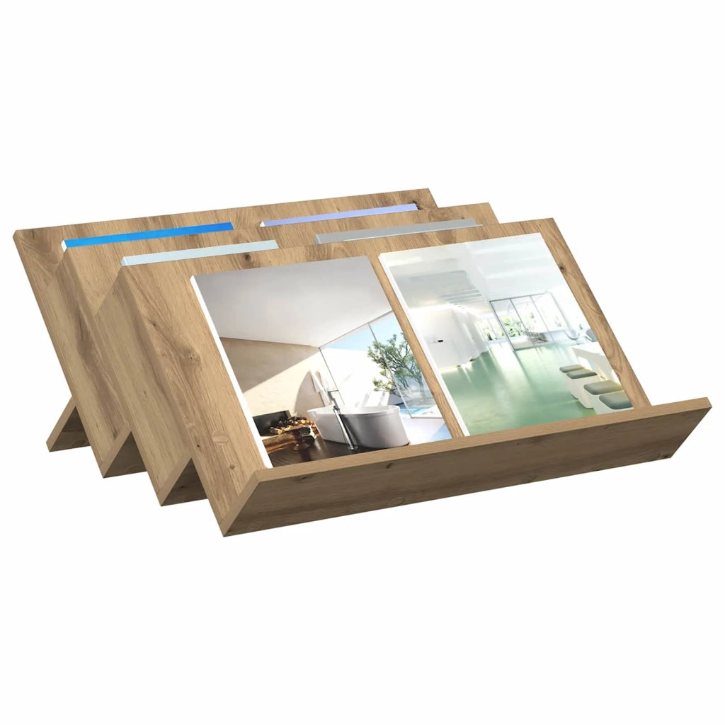 Scaffale per riviste Rovere artigianale 65 x 53 x 28,5 cm 890887