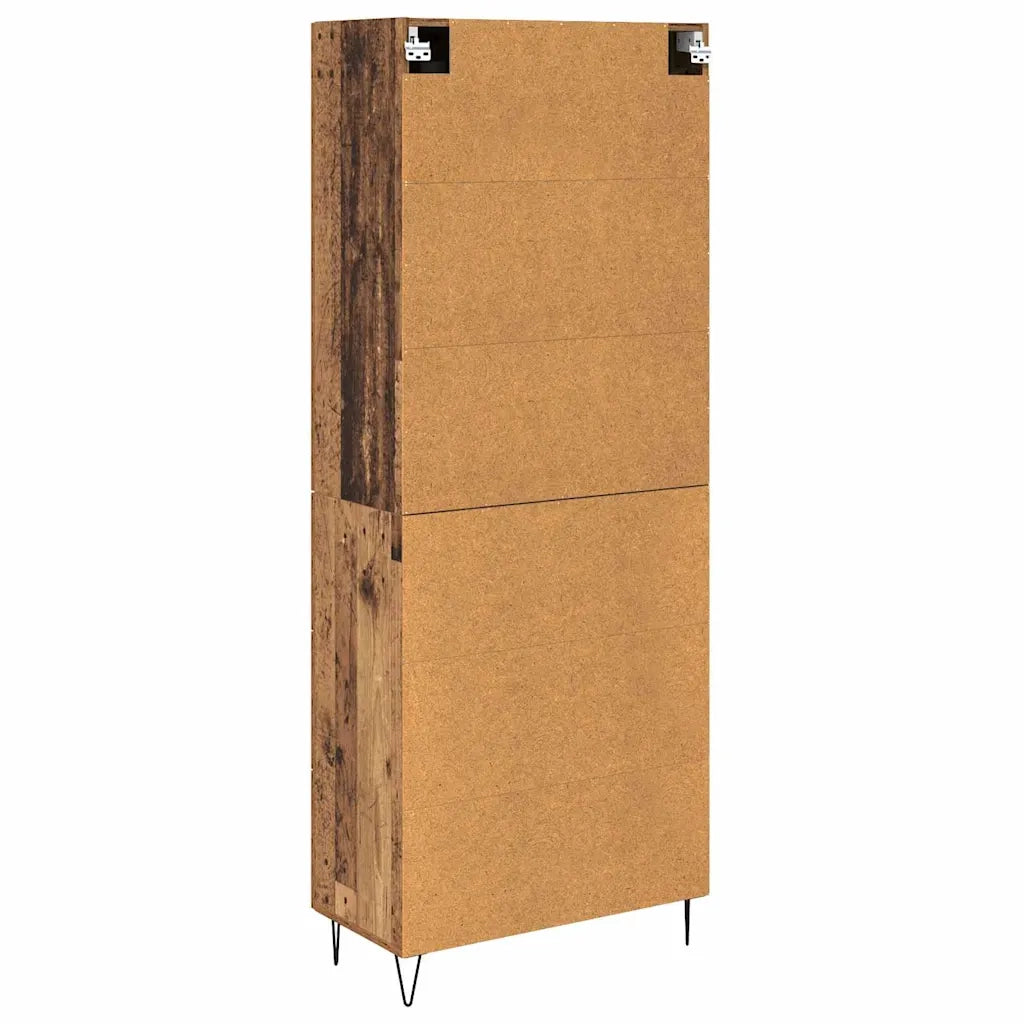Credenza con cassetto 2 pz | Madia | Buffet da pranzo | Armadio da pranzo Legno vecchio Legno multistrato