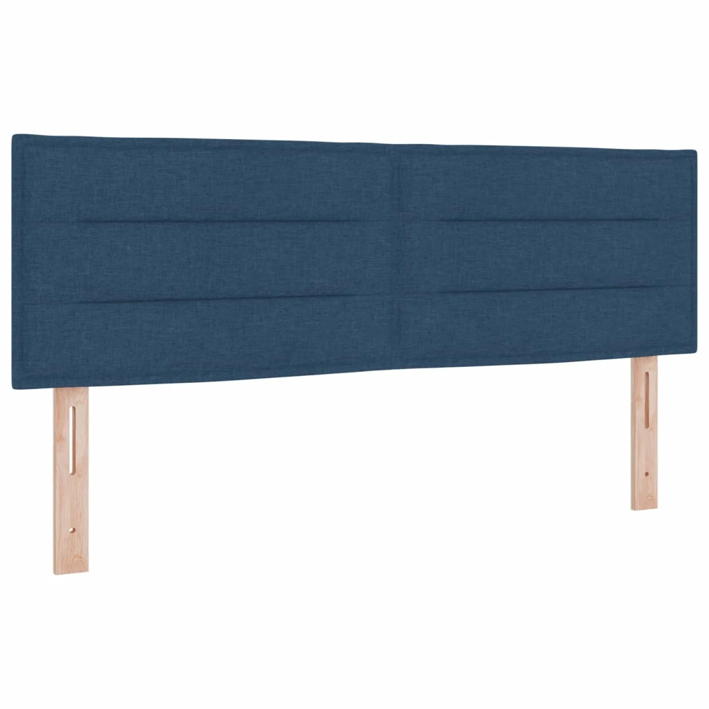 Letto box spring con materasso Blu 140 x 190 cm Tessuto 3451460
