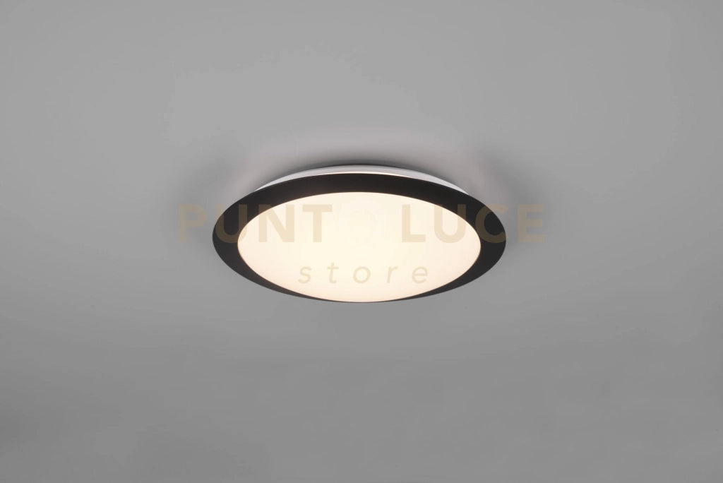 UMBERTO H2O PLAFONIERA LED 12W 1160lm, 3000K BORDO NERO IP44 D. 29CM