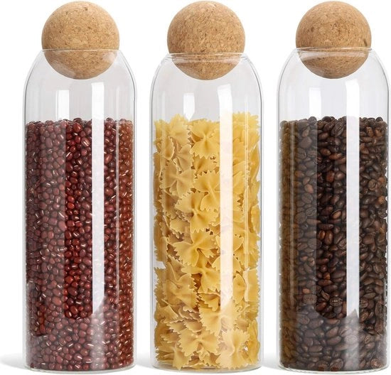 Contenitore di conservazione alimentare in vetro con tappo ermetico